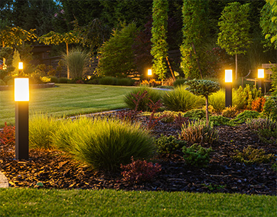 Landscape lighting in Canton, OH